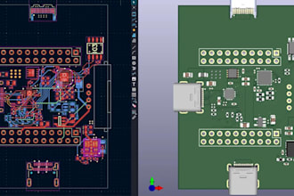 design usb c pd pcb for esp32, stm32 arduino battery charger iot embedded system