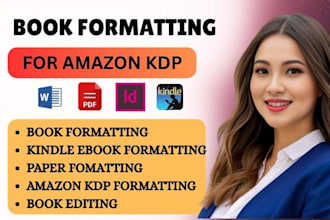professionally format your paperback, hardcover, and kindle ebook for kdp