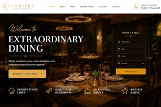 build hotel booking website restaurant website apartment room booking website