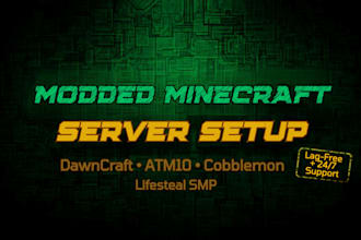 setup an epic cobblemon or pixelmon pokemon server with gyms shops and crossplay