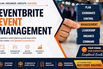 plan and manage your events on eventbrite