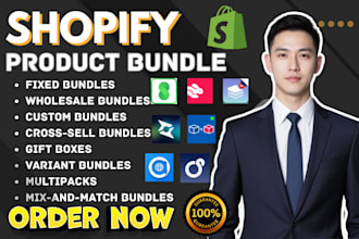 setup shopify product bundle apps super kaching fbp bundler appstle aovai moon