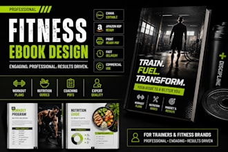 write and design a professional fitness ebook, workout guide, or nutrition PDF