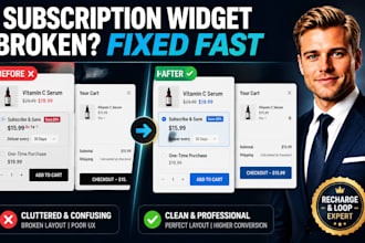 fix responsive layouts for shopify subscription widgets fast