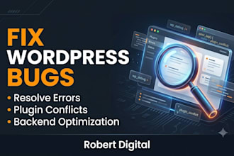 fix wordpress bugs, errors, and troubleshoot plugin conflicts