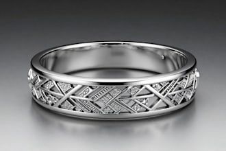 create a modern 3d cad jewelry design and quality 3d manufacturable jewelry cad