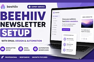 setup beehiiv newsletter with email newsletter design and automation