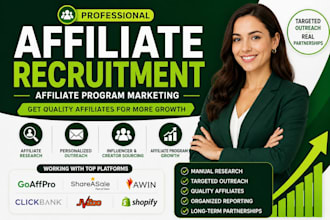 do affiliate recruitment and affiliate program marketing for affiliate signups