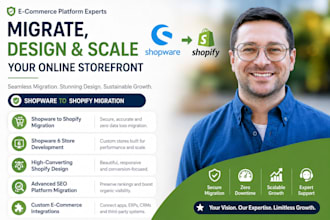 migrate shopware to shopify or design shopware 6 online shop
