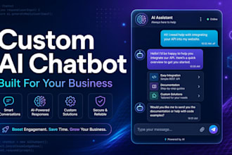 build a custom ai chatbot for your website or business