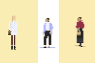 create pixel art characters and game assets pixel art character game asset