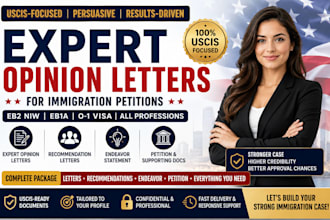craft winning expert opinion letters for immigration eb2 niw