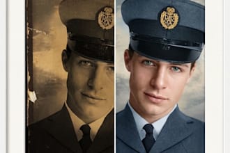 do professional ai photo restoration and colorize old photos