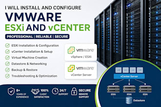 install and configure vmware exsi and vcenter