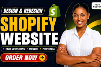 design shopify ecommerce website development setup online dropshopping store SEO