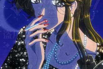 draw a half body portrait in retro anime style for you