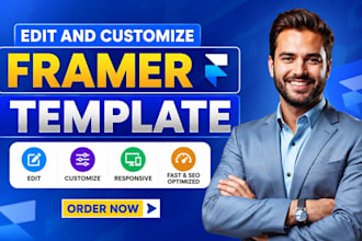 fix framer website, edit framer website template customize framer website design