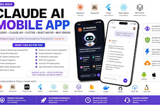 build claude ai app ai agent claude API flutter loveable react native mcp server