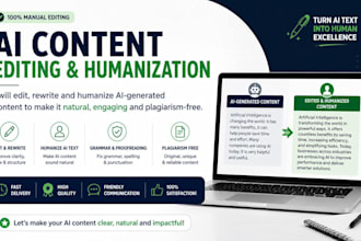 edit and rewrite aigenerated content