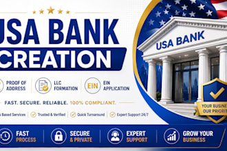 usa bank creation llc registration, wise, mercury, USA physical proof of address