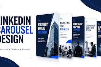 design professional linkedin carousel posts in canva