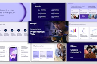 design a professional investor, sales, or business pitch deck