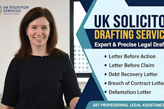 draft a high impact UK debt recovery letter as a solicitor