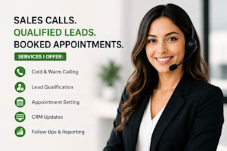 be your sdr,appointment setter and sales representative