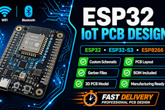 design esp32 esp32 s3 esp8266 iot pcb with wifi bluetooth and sensors