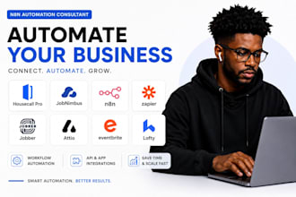 automate housecall pro jobnimbus api n8n zapier jobber attio eventbrite lofty
