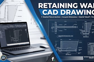 perform retaining wall structural calculations and stability analysis