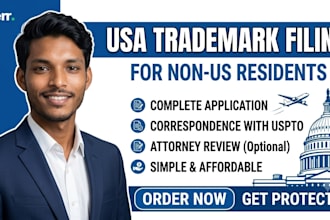 do USA trademark filing for non US residents via uspto