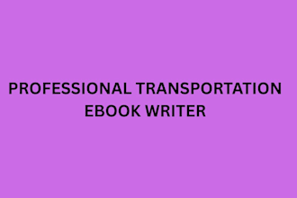 write a professional transportation logistics and mobility ebook