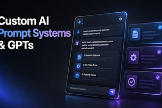 create a custom gpt and ai prompt system for your business