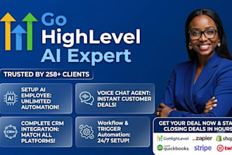 gohighlevel ai employee setup voice chat agent CRM integration automation deal