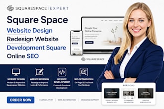 build squarespace website design redesign website development square online seo