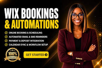 set up wix booking scheduling appointment website booking automation events
