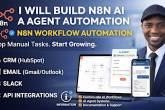 build n8n ai agent automation, n8n workflow and ai workflow automation