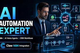 claw n8n ai automation crm workflow ai voice agent