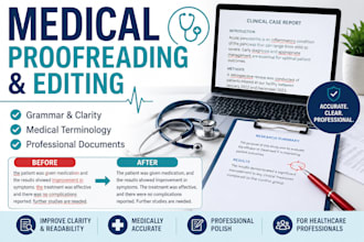 proofread and edit medical content with healthcare accuracy