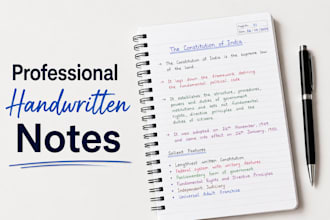 create professional handwritten notes and assignments