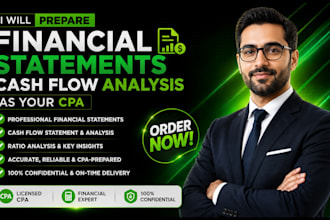 prepare accurate financial statements, cash flow analysis as your cpa