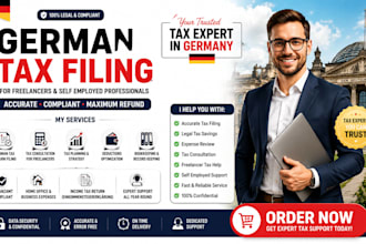 prepare tax filing for freelancer and self employed  professional in germany