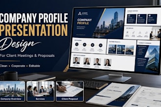 company profile presentation design for client trust
