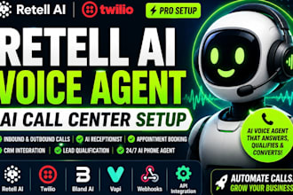 build retell ai call center with twilio and ai voice agents