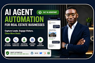 build ai chatbot, ai agent, voice agent for real estate websites