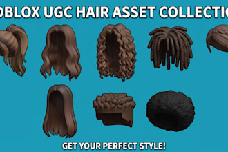 create hairs assets for you in roblox