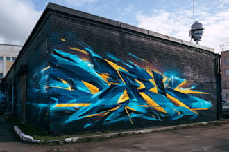 create abstract art, graffiti and illustration expressionism