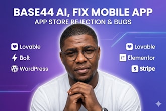 fix base44 mobile app rejection, webview, and push notication errors bug fix