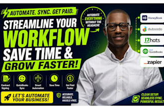 honeybook dubsado 17hats contract signing quickbooks sync zapier automation